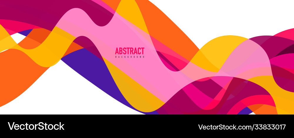 Fluid wave colorful abstract background dynamic Vector Image