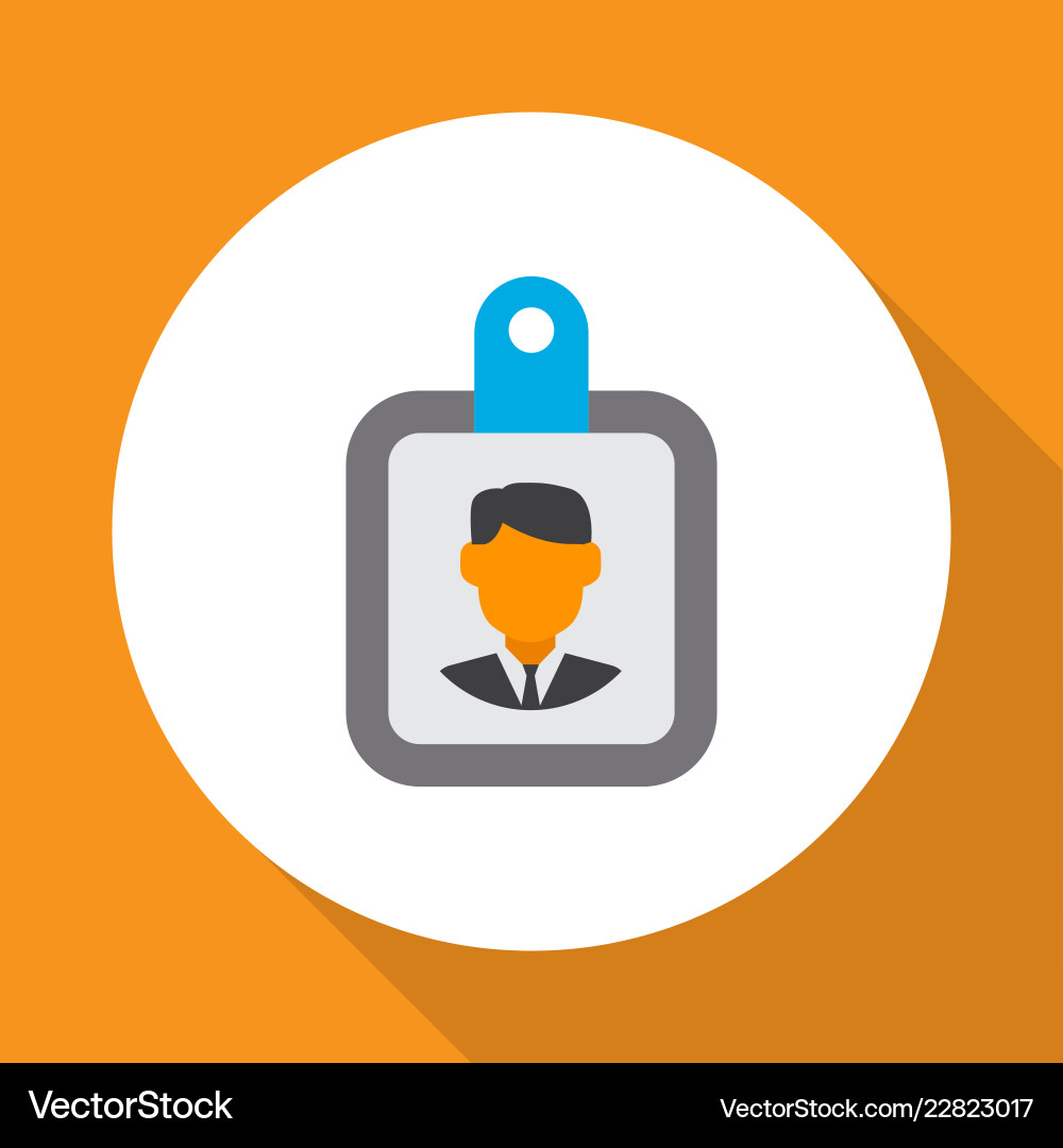Identifikation Icon Flat Symbol Premium-Qualität Identifikation Icon Flat Symbol Premium-Qualität vektorbild