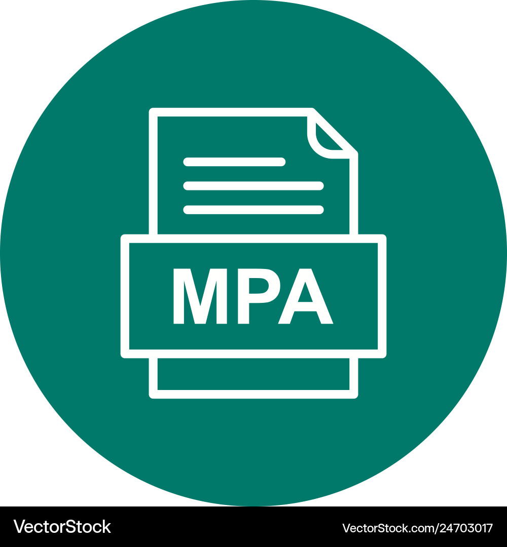 Mpa file document icon Vector Image