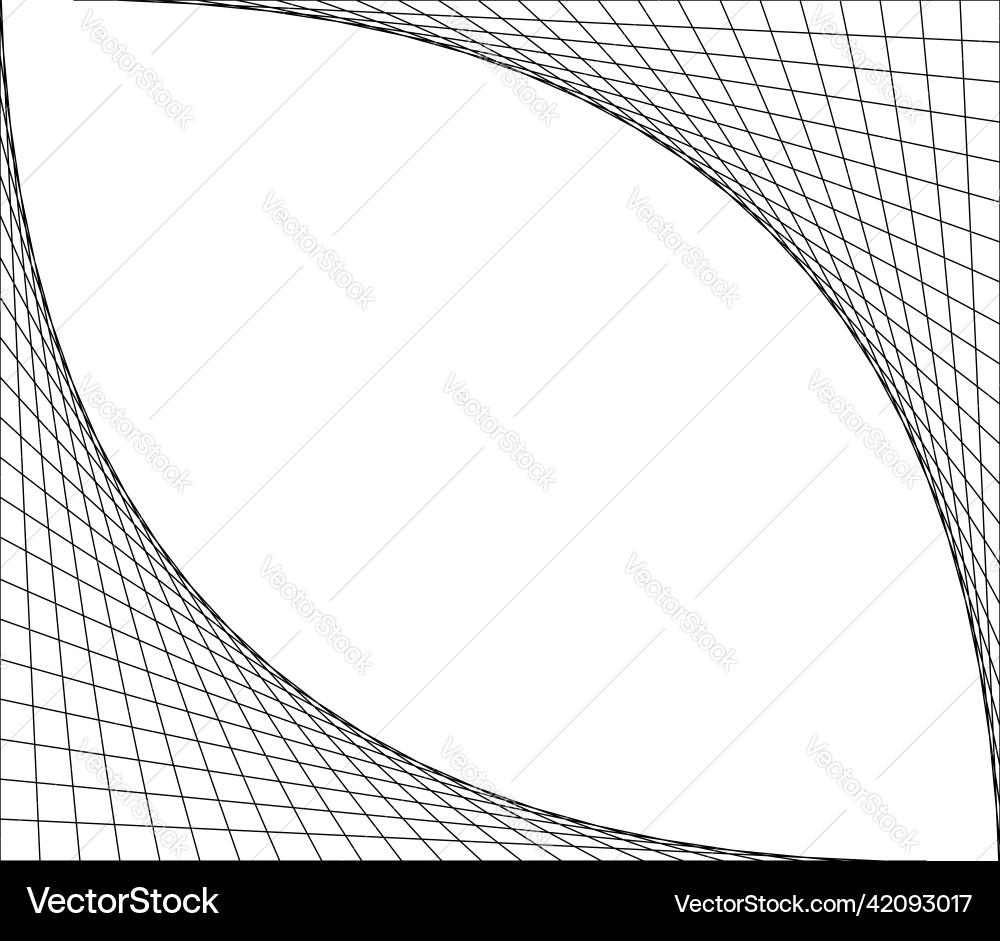 Netting intersecting lines grid mesh corners Netting intersecting lines grid mesh corners vector image
