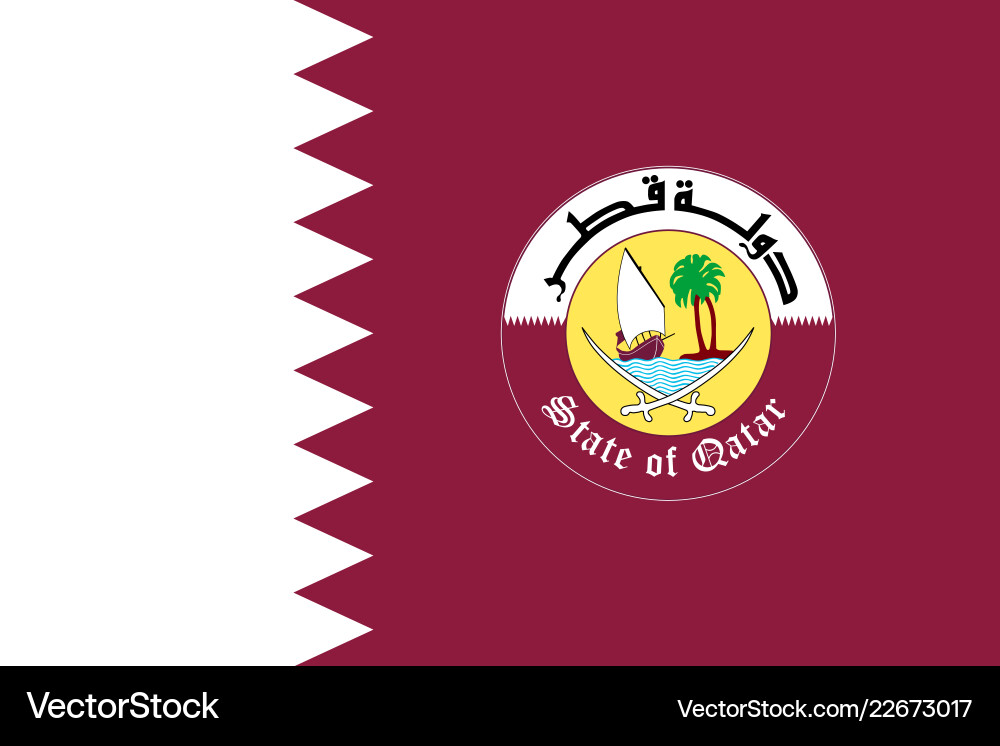 Simple flag with coat of arms Simple flag with coat of arms vector image
