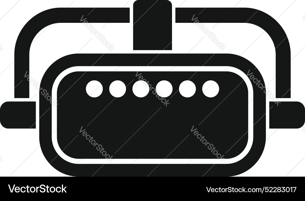 Vr headset icon simple style Royalty Free Vector Image