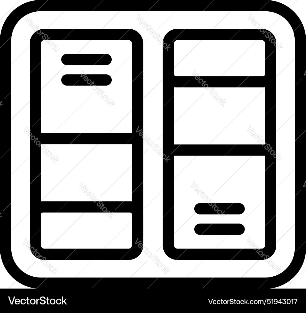 Website layout showing content blocks with text Website layout showing content blocks with text Vector Image