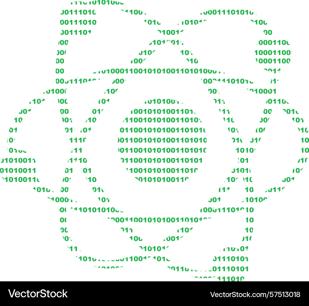 Atom binäre Code Atom binäre Code vektorbild