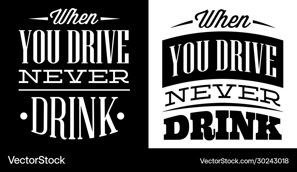 Dont Drive Drunk Sicherheitswarnung Vektorbild