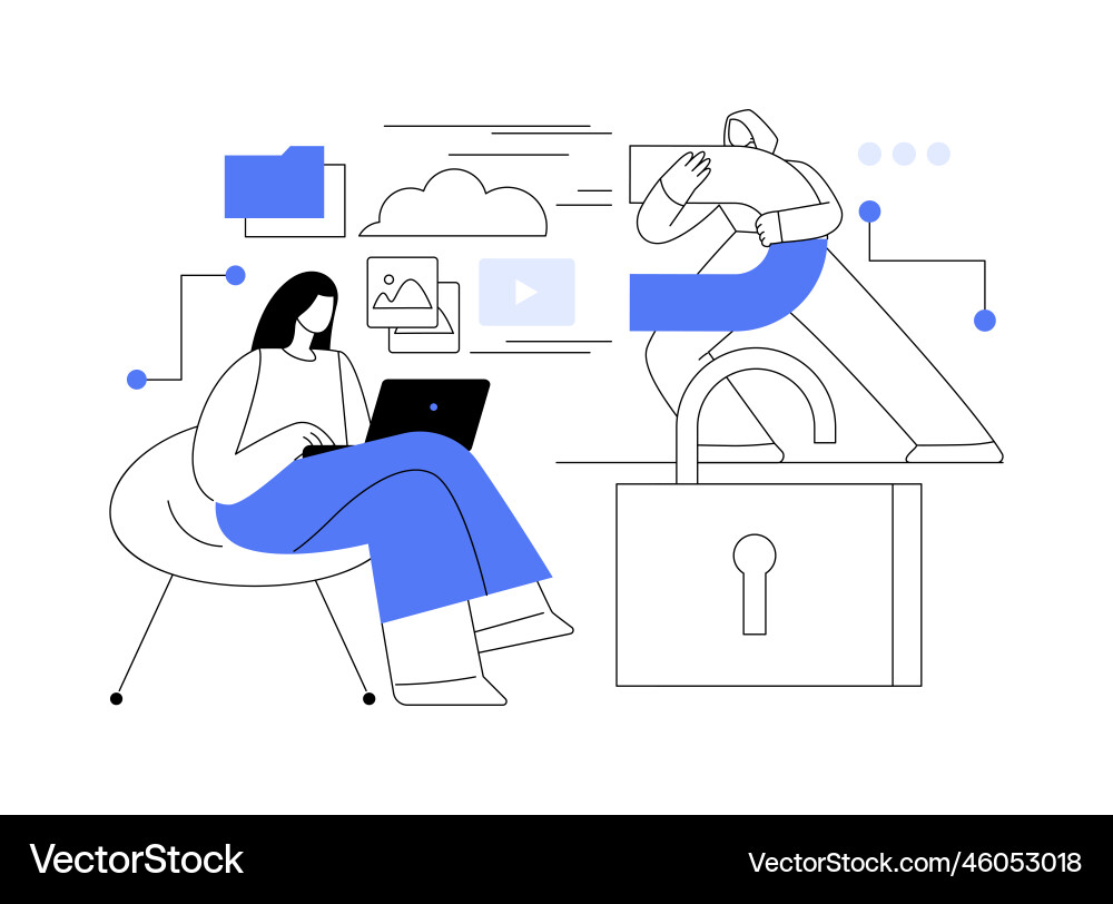 Doxing abstract concept Vector Image