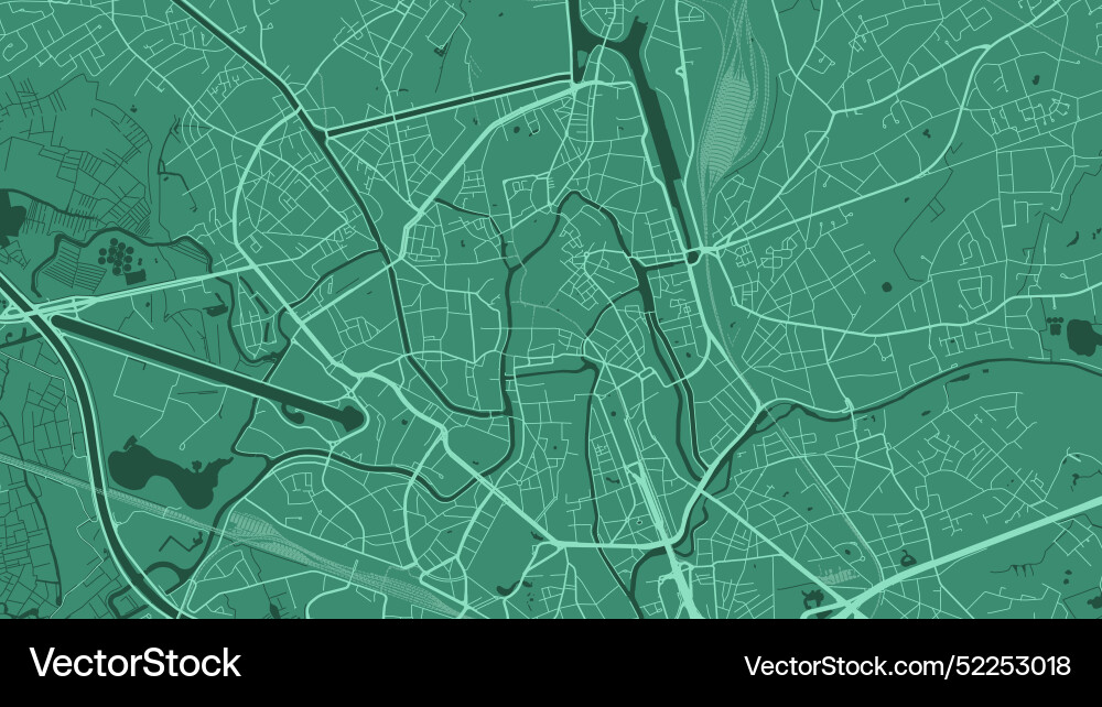 Grüne Stadtkarte in belgium streetmap Grüne Stadtkarte in belgium streetmap vektorbild
