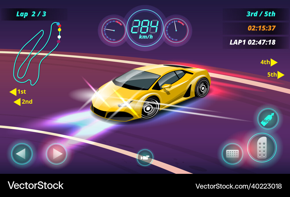 In game competition continue player used high Vector Image