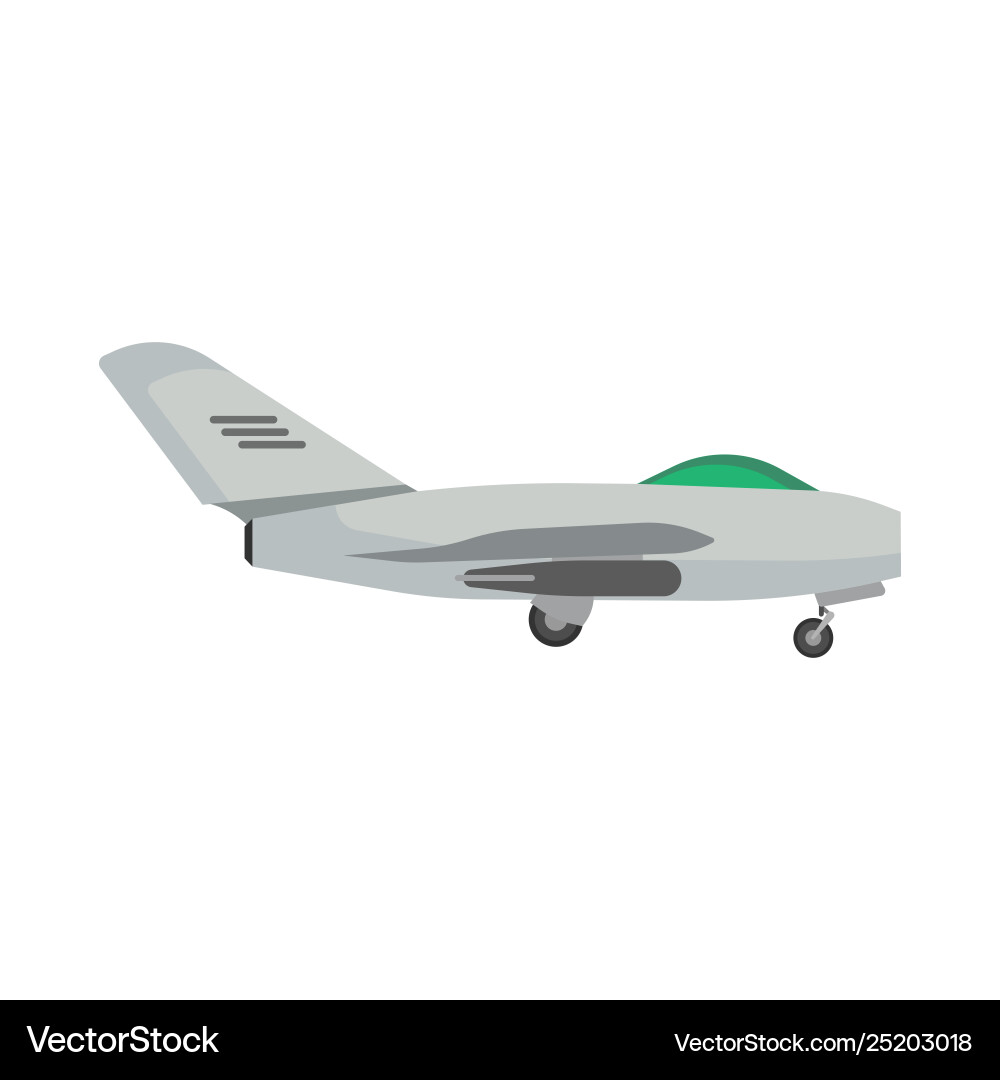 Military aircraft side view icon aviation fighter Military aircraft side view icon aviation fighter vector image