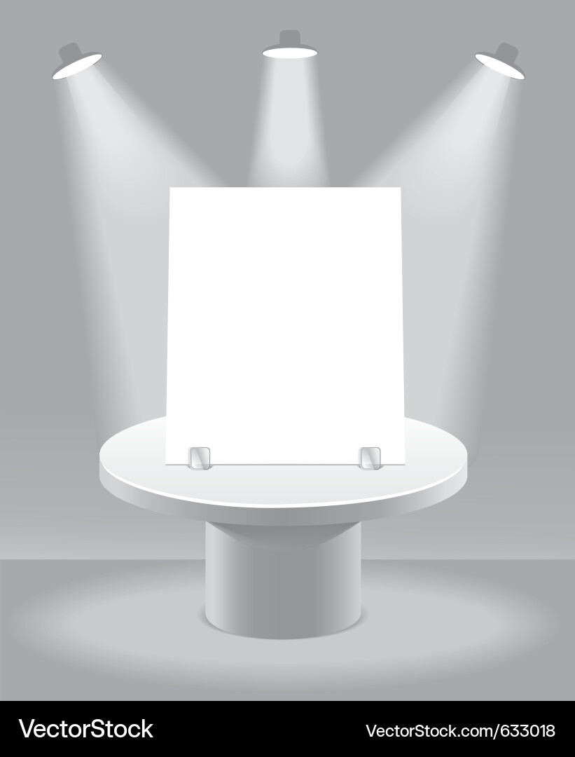 Modern Podium Background Vector Image