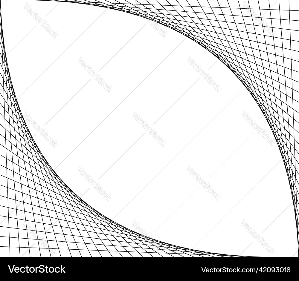 Netting intersecting lines grid mesh corners Netting intersecting lines grid mesh corners vector image