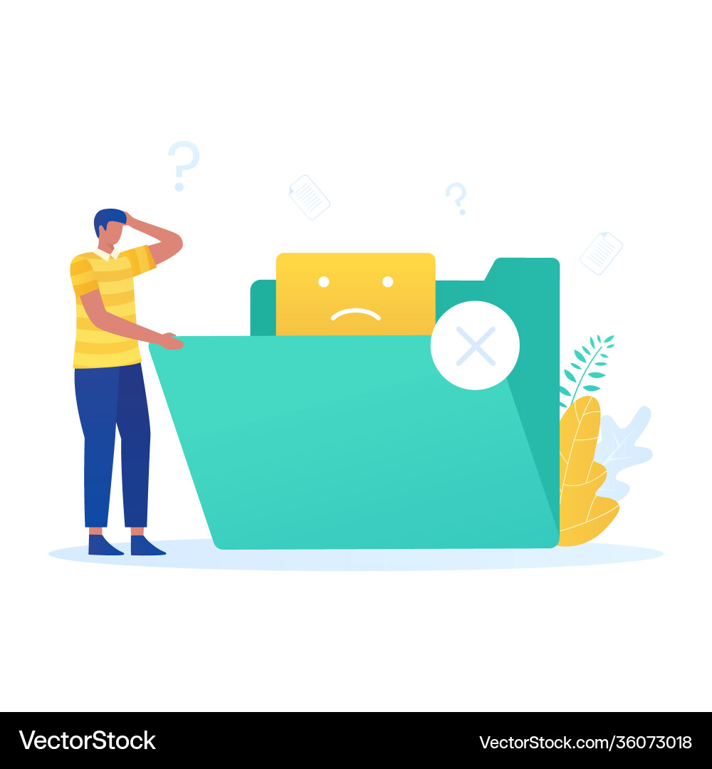 No data concept No data concept vector image