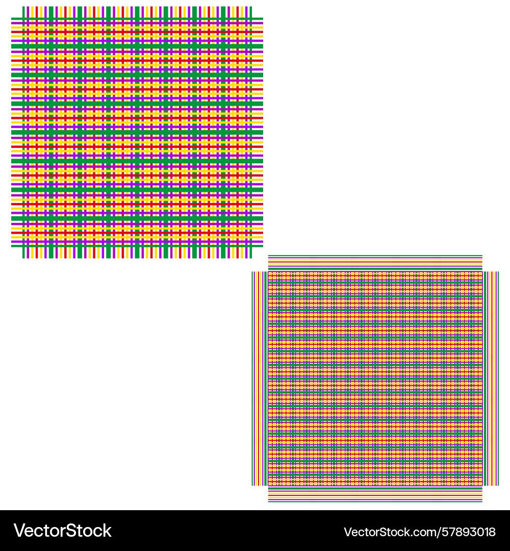 Plaid pattern squares colorful grid design vector image