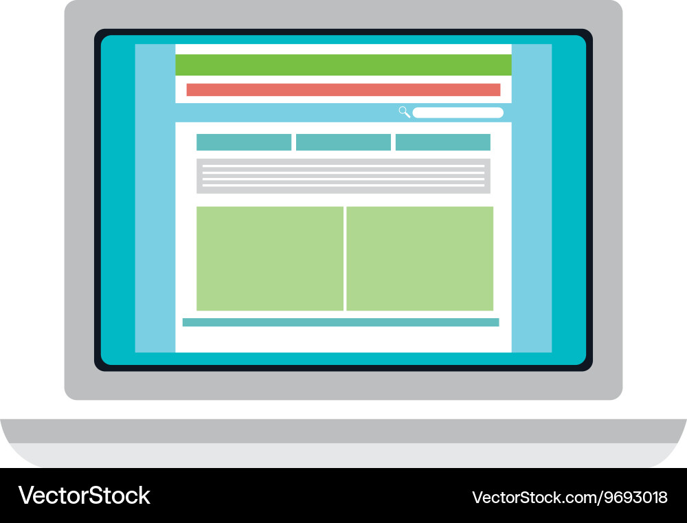 Responsive web design vector image