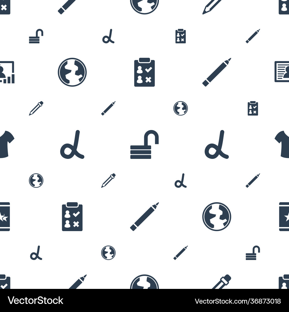 Web icons pattern seamless white background vector image