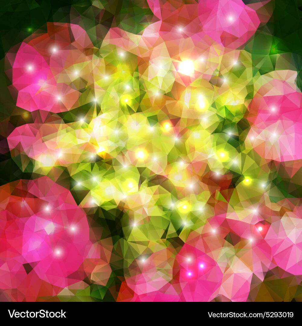 Abstract geometric background with polygons vector image