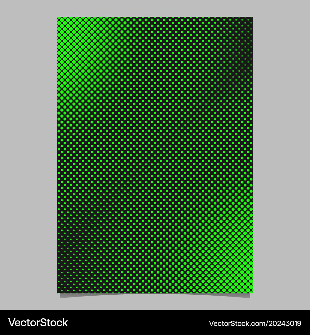 Abstract halftone dot pattern page template vector image