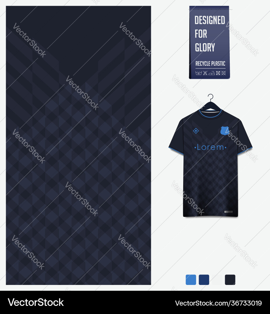 Abstract Soccer Kit Pattern Vector Image