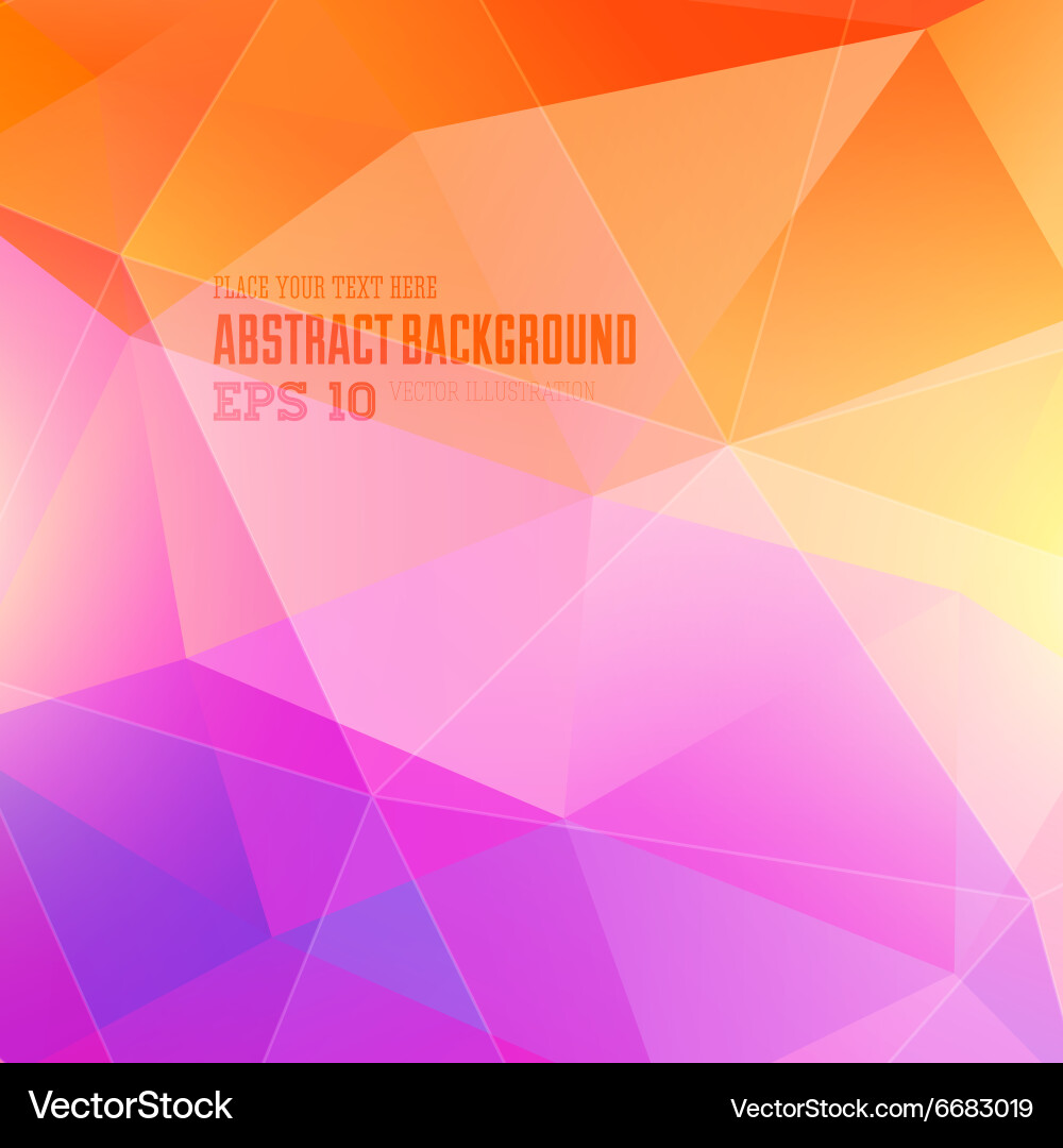 Abstract triangular background vector image