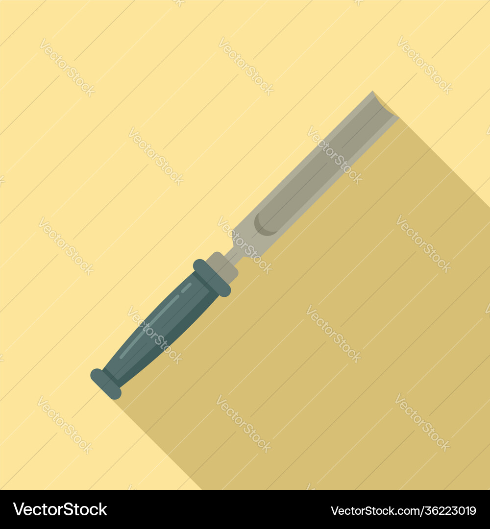 Chisel handle icon flat style Vector Image