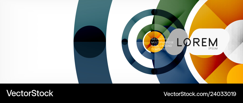 Linear design circle background Linear design circle background Vector Image