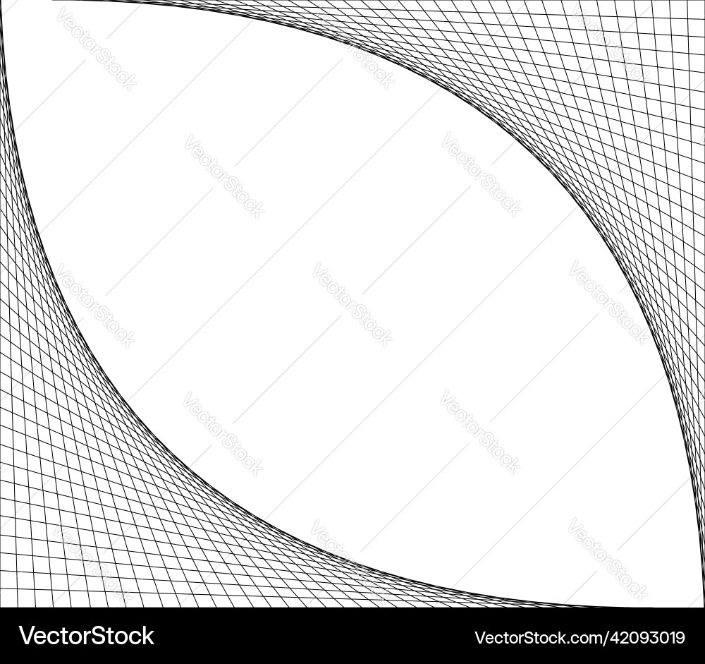 Netting intersecting lines grid mesh corners Netting intersecting lines grid mesh corners vector image