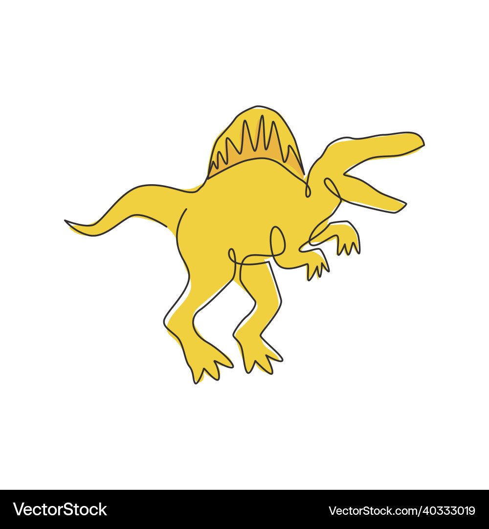 One continuous line drawing of aggressive One continuous line drawing of aggressive Vector Image
