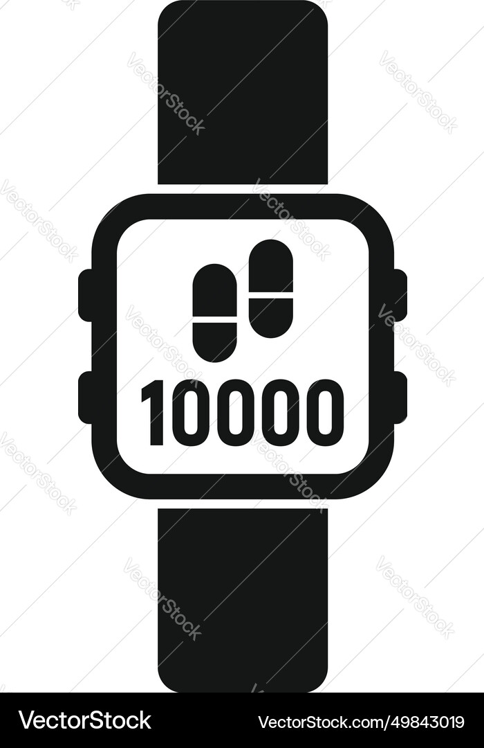 Training watch icon simple graph smart Training watch icon simple graph smart Vector Image