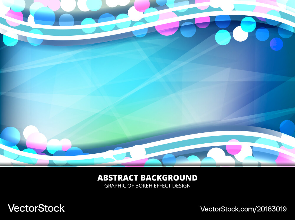 Wavy Bokeh Background vector image