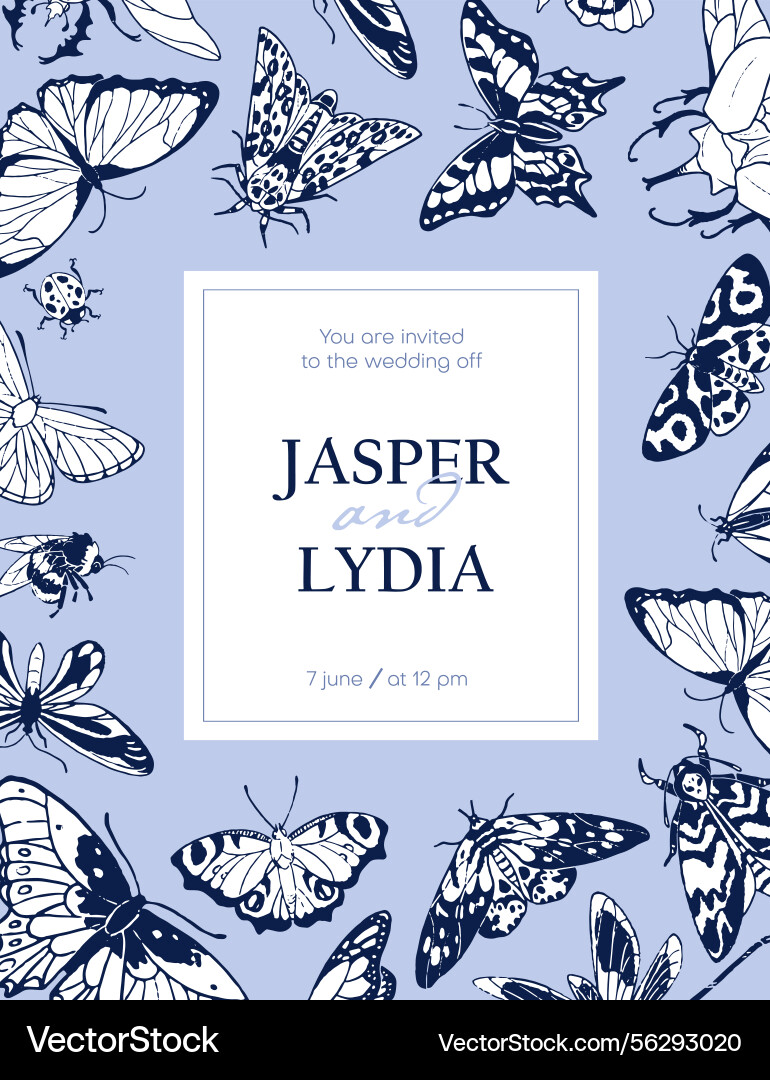 Design of save the date card with different Design of save the date card with different vector image