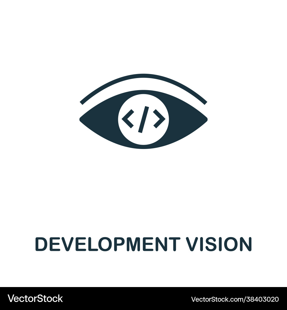 Development vision icon simple creative element Vector Image