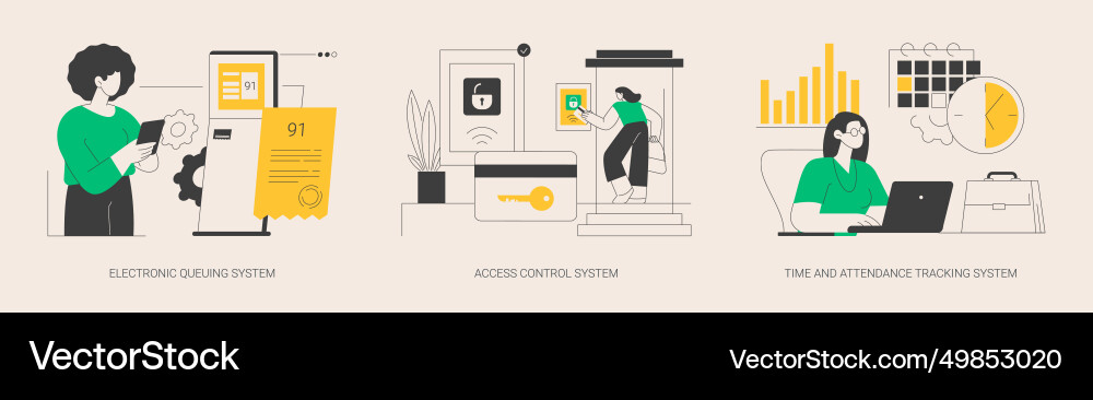 Digital tracking systems abstract concept Digital tracking systems abstract concept vector image