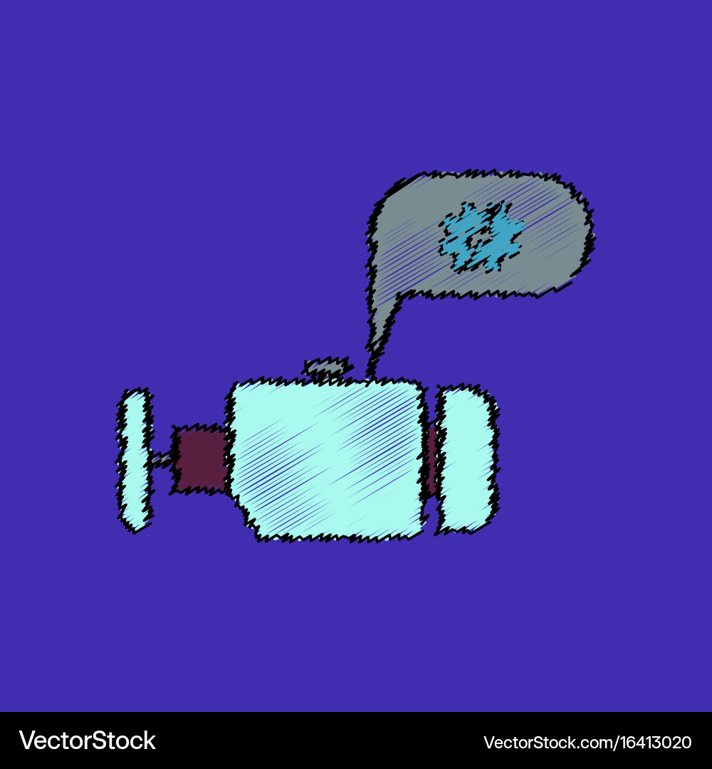 Flat icon design collection engine and broken vector image
