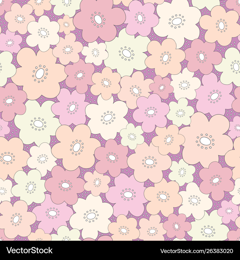 Seamless repeat pattern stylized outline Seamless repeat pattern stylized outline vector image