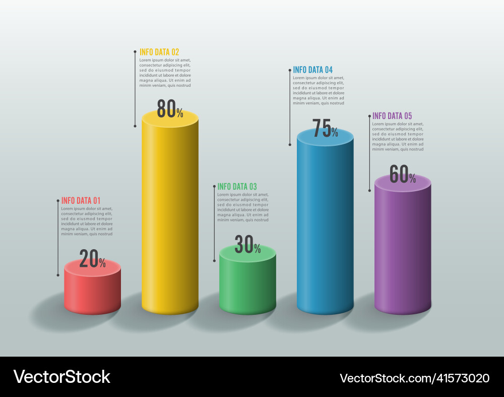 Statistical Charts and Graphs vector image
