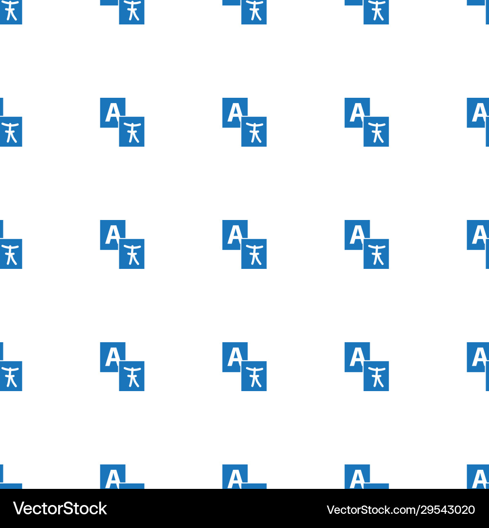 Translation service icon pattern seamless isolated Vector Image