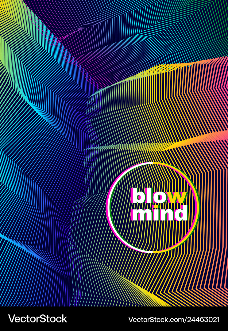 Abstract artistic background for design linear 3d Abstract artistic background for design linear 3d vector image