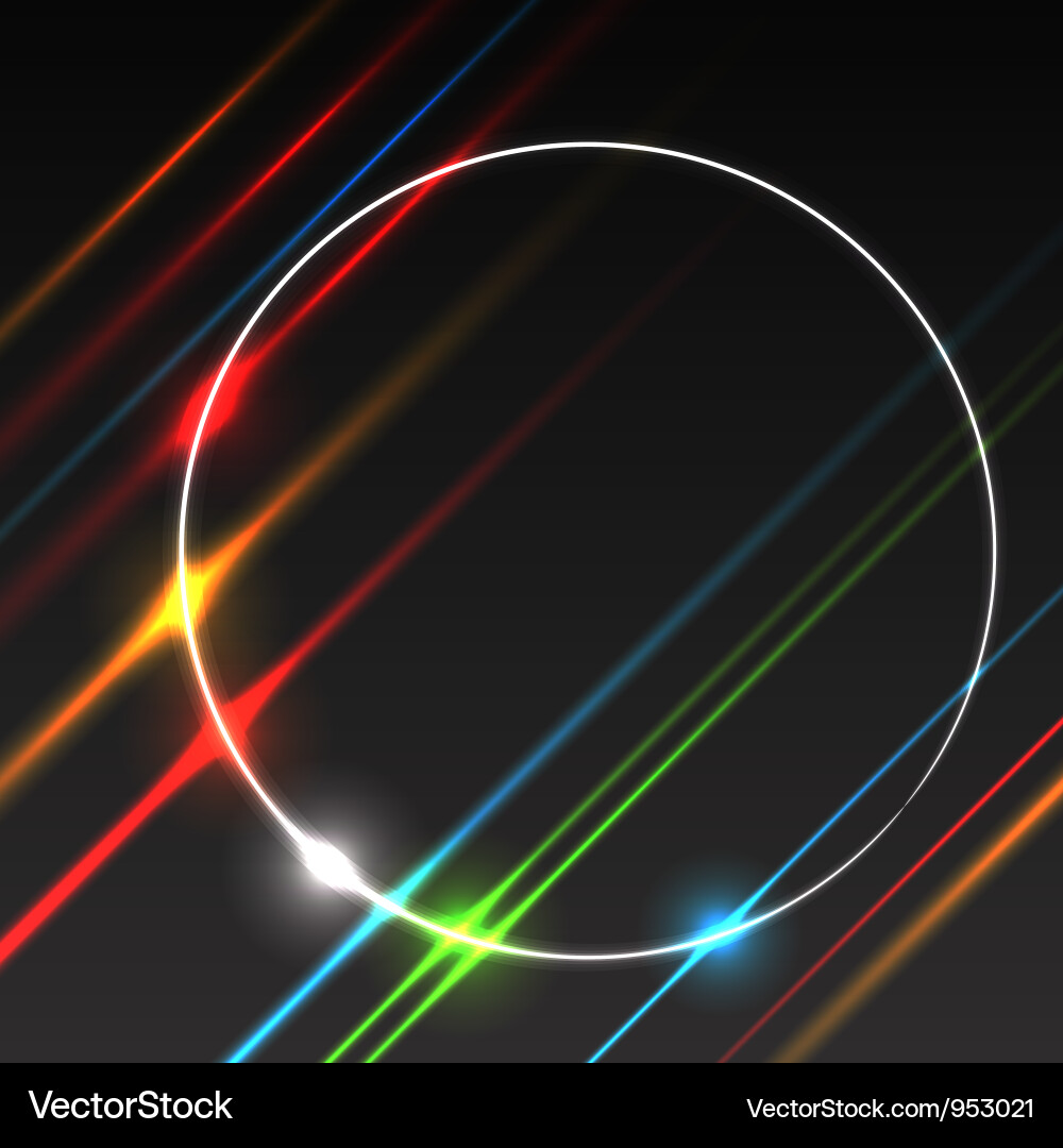 Abstract Glowing Rays Background Vector Image