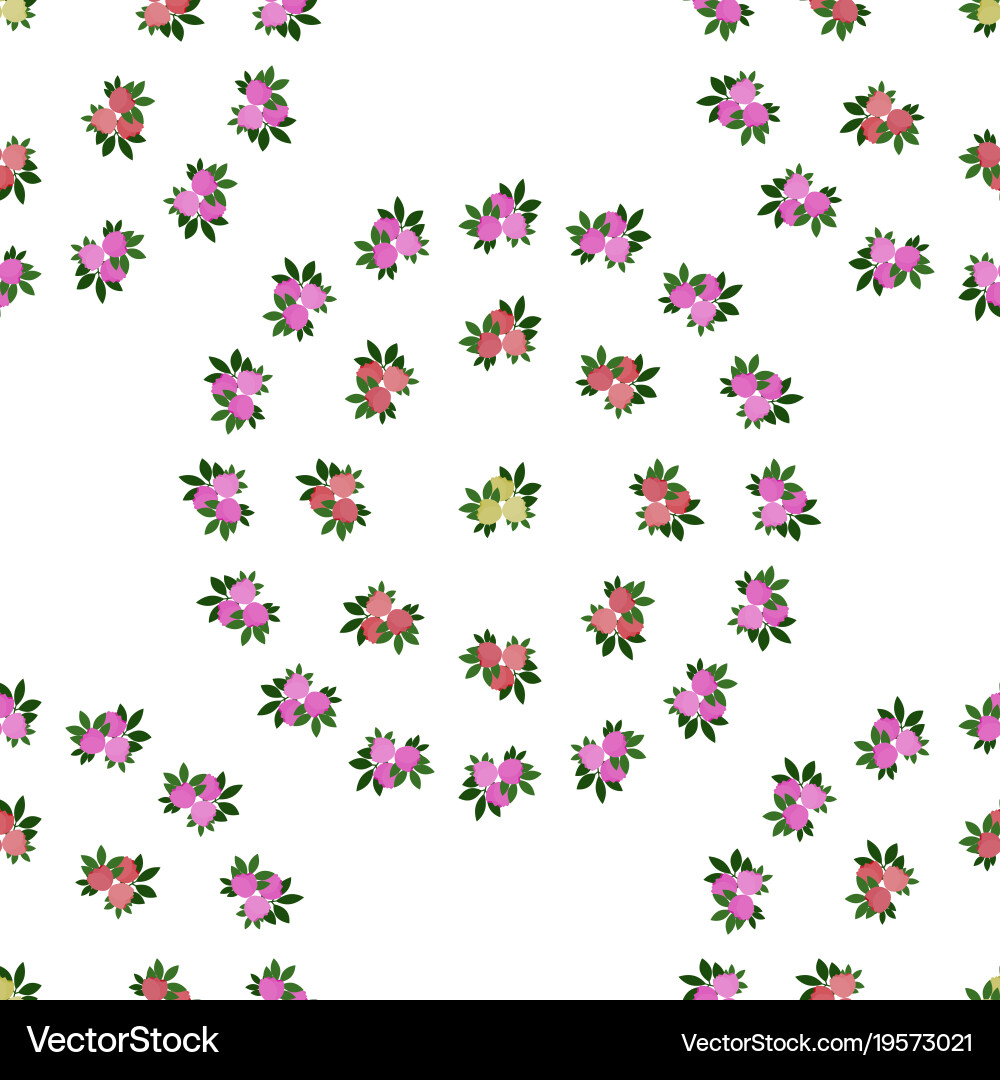Bedding with a pattern of flowering Vector Image