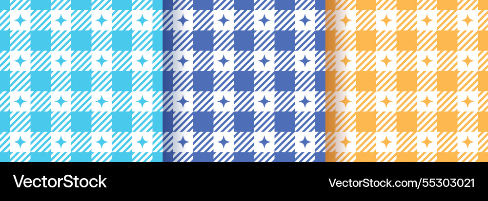 Check seamless pattern set tablecloth prints Check seamless pattern set tablecloth prints Vector Image