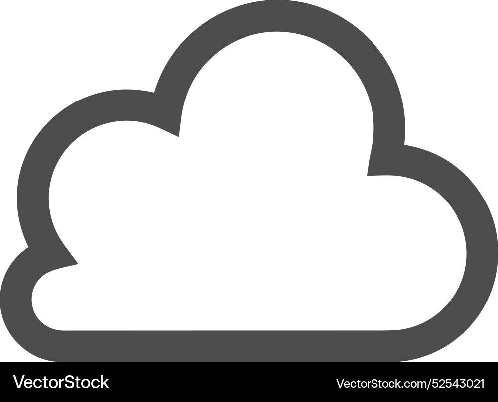 Cloud storage icon symbol image of the hosting Cloud storage icon symbol image of the hosting Vector Image