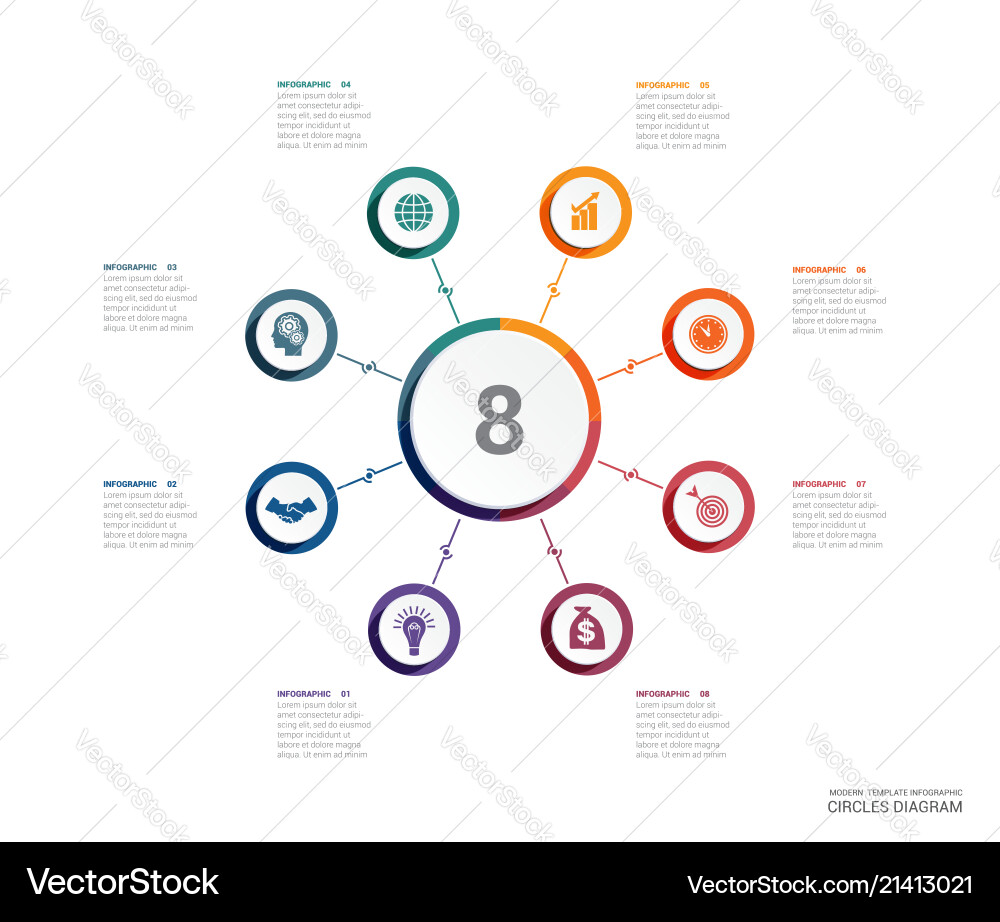 Data Elements & Chart Infographic vector image