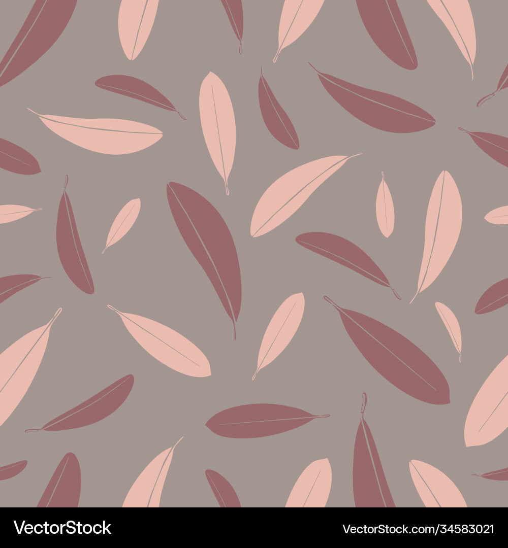 Endless pattern with colorful branches from hawaii Endless pattern with colorful branches from hawaii vector image