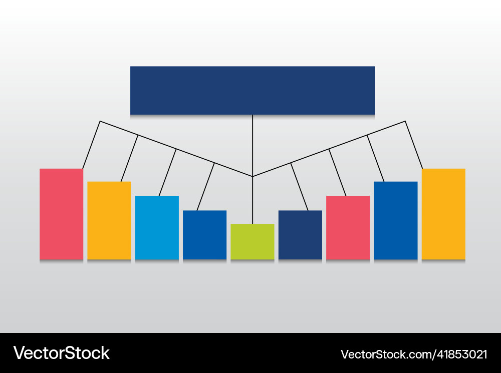 Fowchart colored shadows scheme Fowchart colored shadows scheme Vector Image