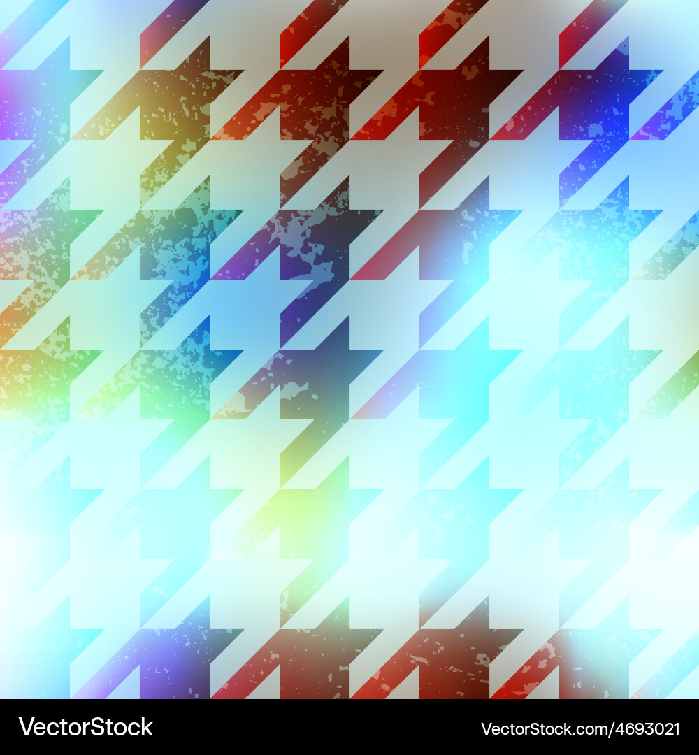 Houndstooth pattern on abstract blur background vector image