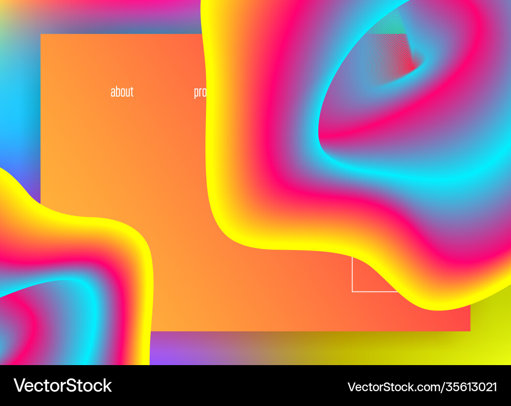 Liquid fluid with dynamic elements and shapes Vector Image