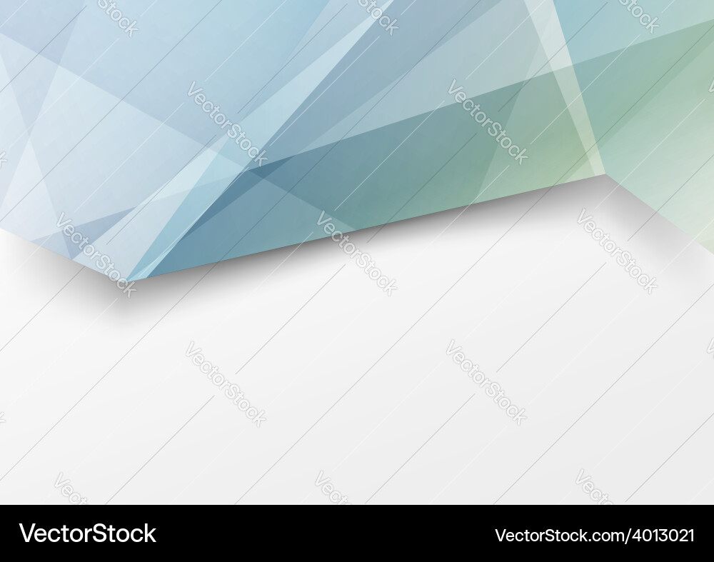 Modern crystal structure tri-fold abstract Vector Image