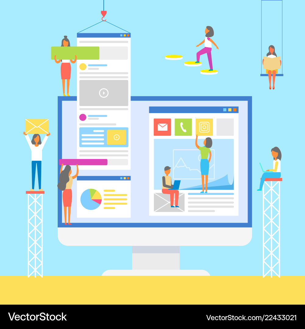 People computer developers People computer developers vector image