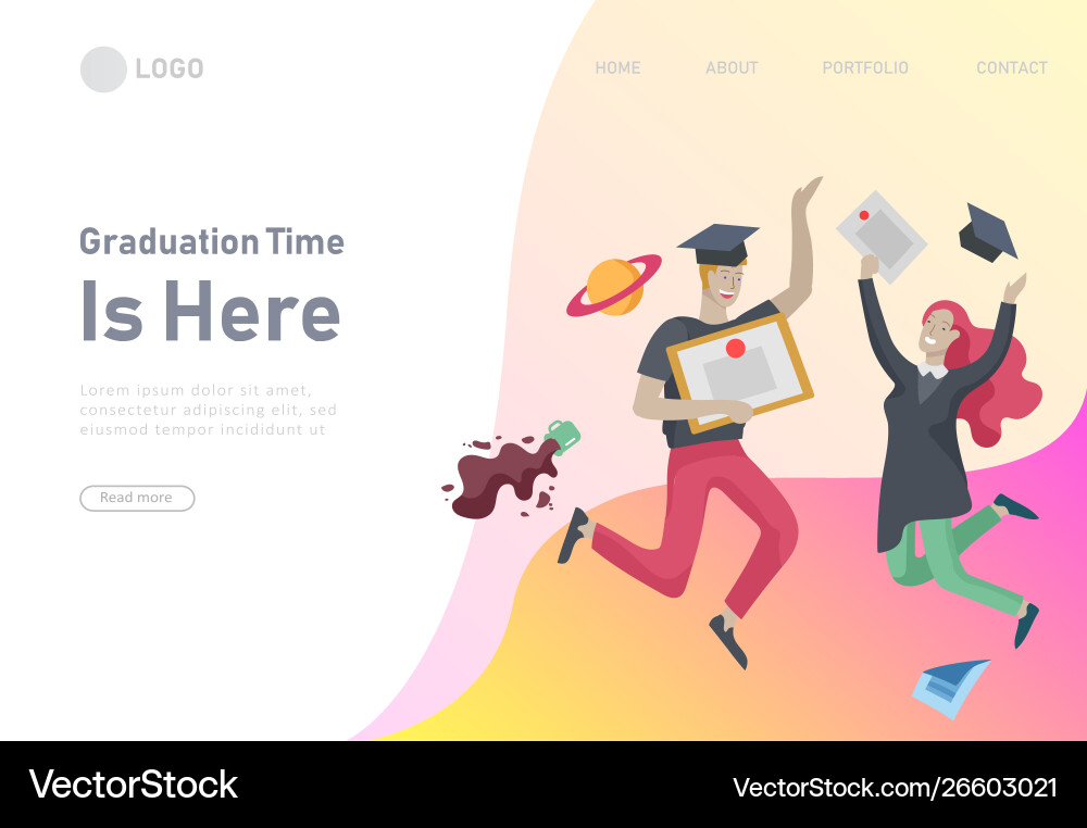 Set web page design templates with relaxed Vector Image