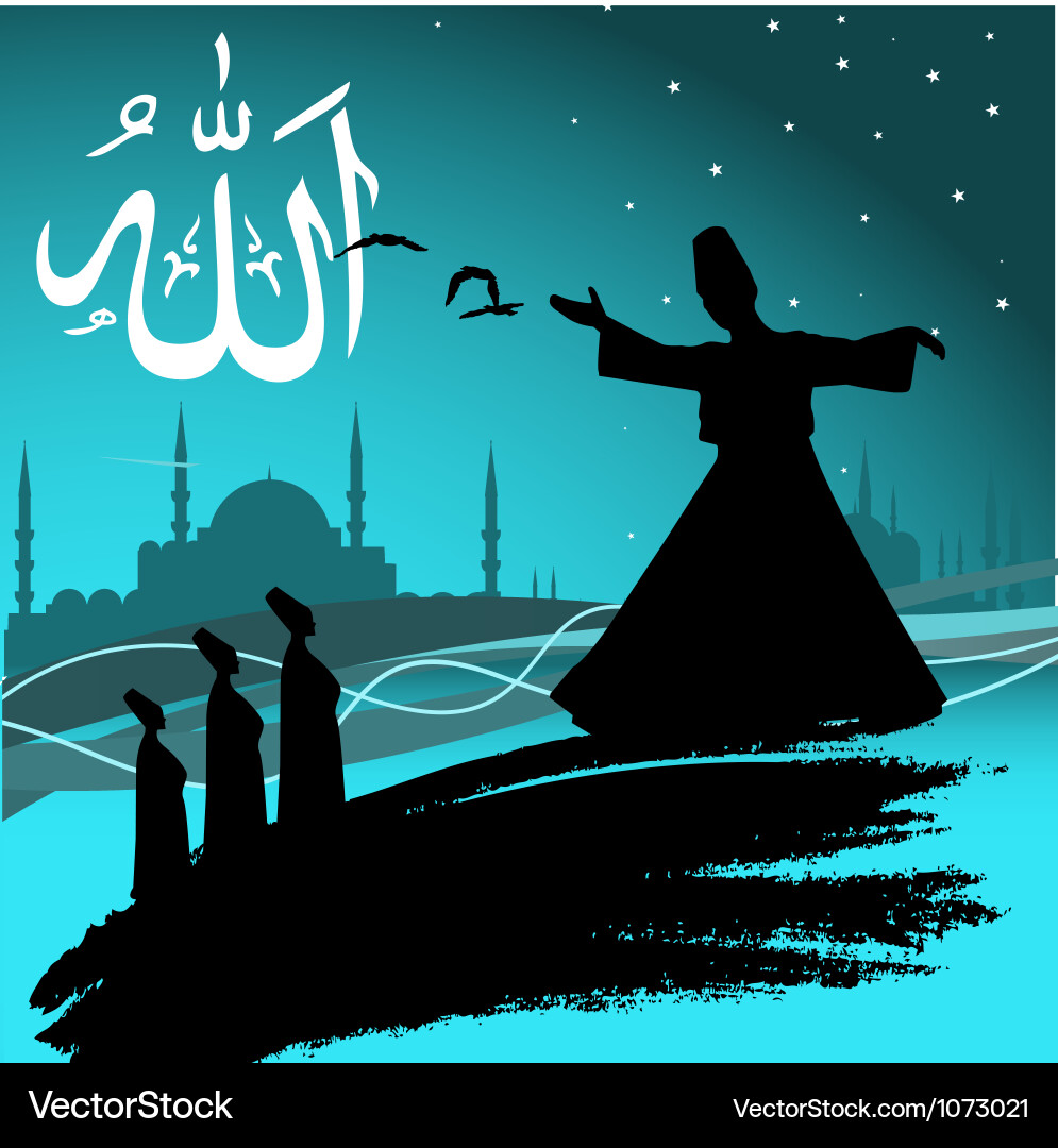 Sufi Spirituality Vector Image
